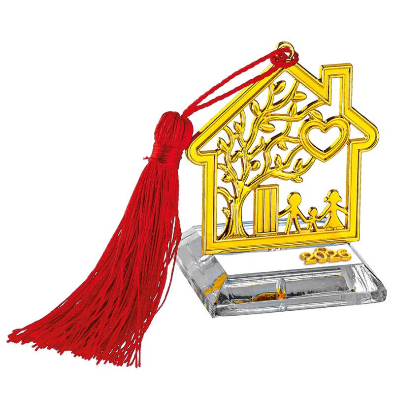 Χριστουγεννιάτικο Επιτραπέζιο Γούρι Σε Βάση Plexiglass ΕΓ24317