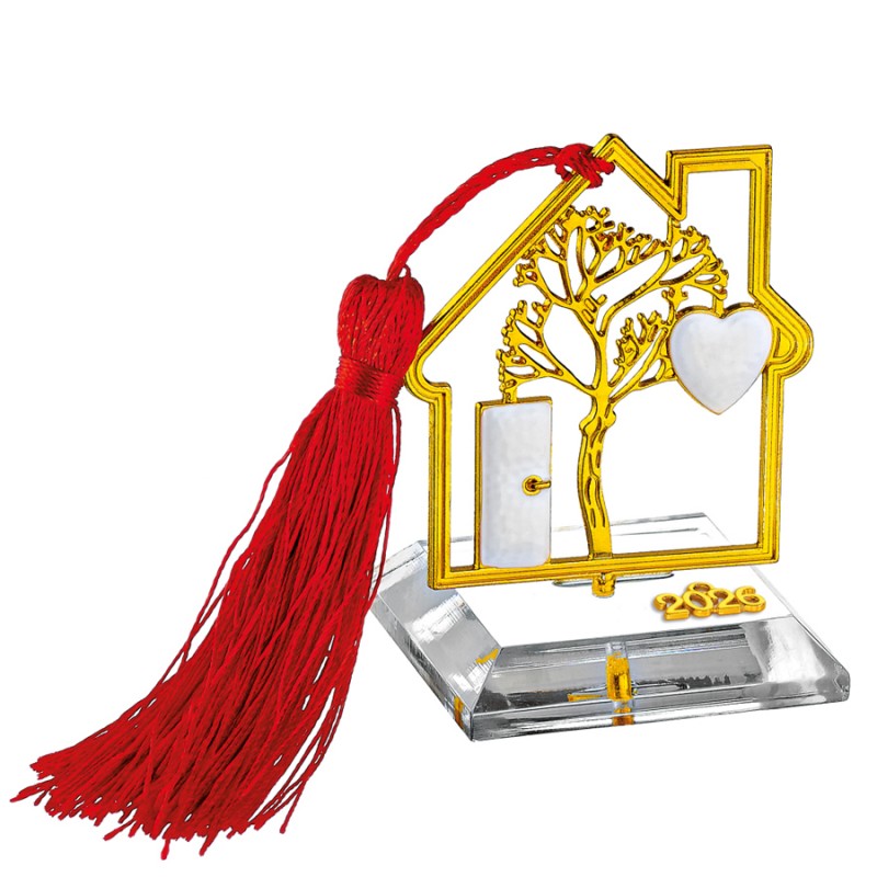 Χριστουγεννιάτικο Επιτραπέζιο Γούρι Σε Βάση Plexiglass ΕΓ24319