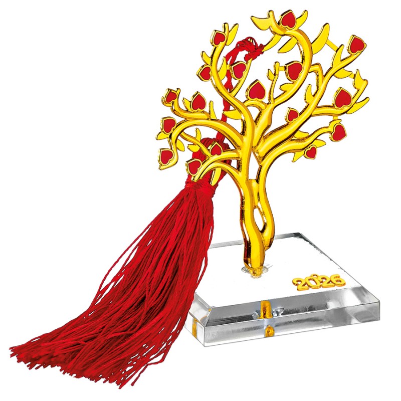 Χριστουγεννιάτικο Επιτραπέζιο Γούρι Σε Βάση Plexiglass ΕΓ24309