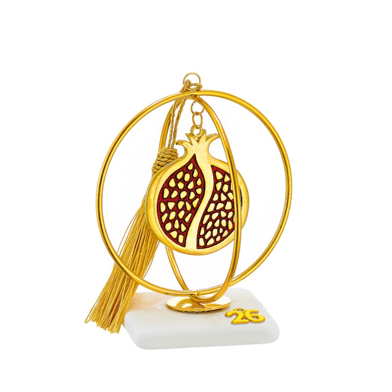 Χριστουγεννιάτικο Επιτραπέζιο Γούρι Σε Μάρμαρο (10x13εκ.) ΕΓ23403