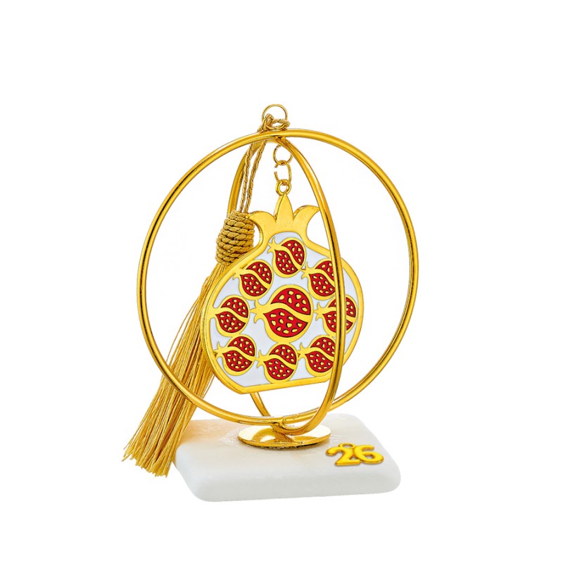 Χριστουγεννιάτικο Επιτραπέζιο Γούρι Σε Μάρμαρο (10x13εκ.) ΕΓ23415