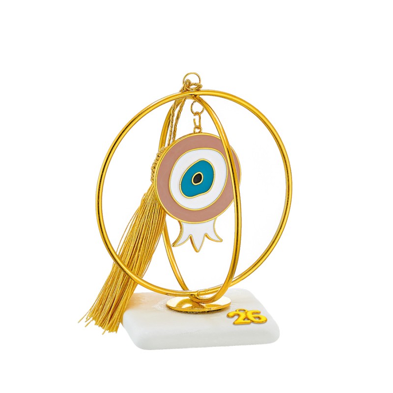 Χριστουγεννιάτικο Επιτραπέζιο Γούρι Σε Μάρμαρο (10x13εκ.) ΕΓ23421