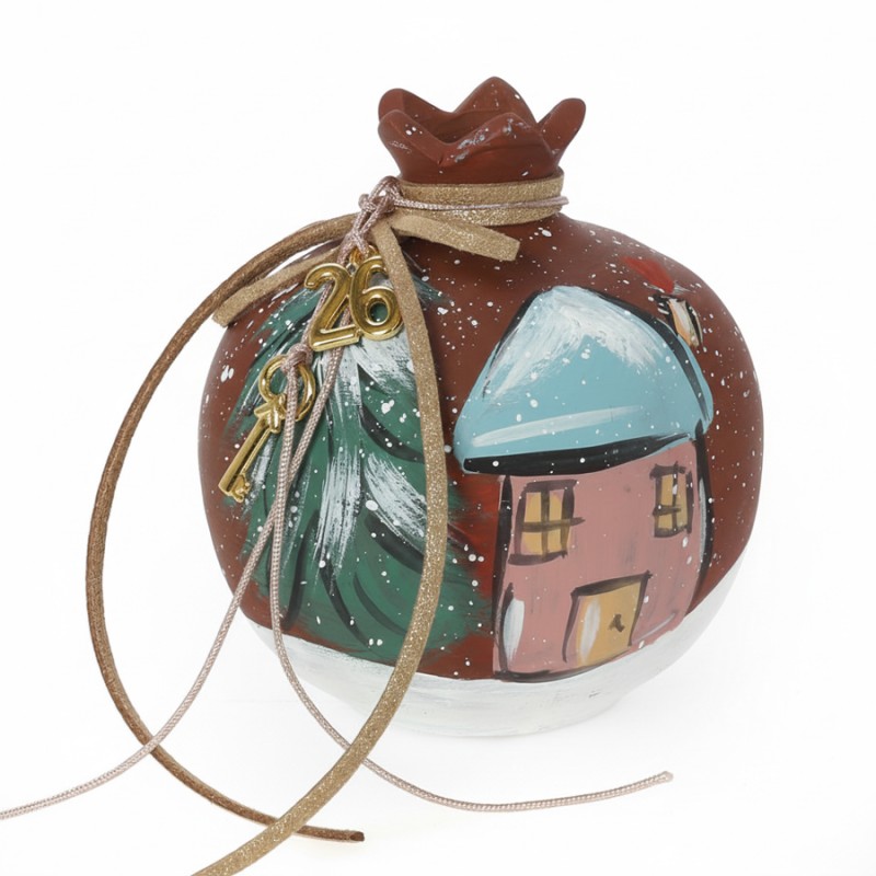 Χριστουγεννιάτικο  Γούρι Ρόδι ΚΧΡ-210