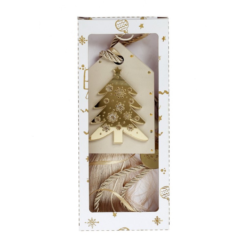 Χριστουγεννιάτικο Χάρτινο Κουτάκι Με Κρεμαστό Γούρι Έλατο ΧΡ-2393