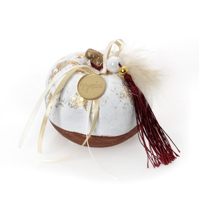 Χριστουγεννιάτικο Γούρι Κολοκύθα (8x9εκ.) ΧΡ-25076