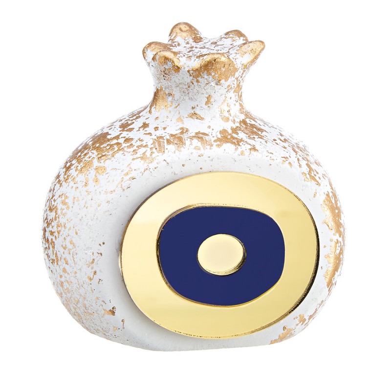 Κεραμικό Διακοσμητικό Ρόδι Με Plexiglass Ματάκι (7.5x7εκ.) Μ11365