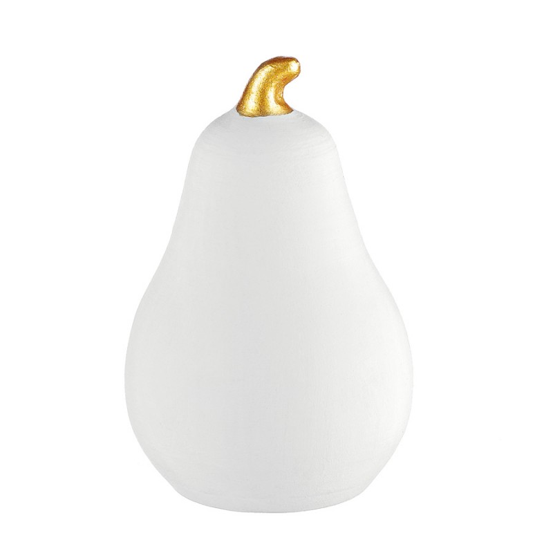 Κεραμικό Διακοσμητικό Κολοκύθα (8x7εκ.) Μ12119 Λευκό