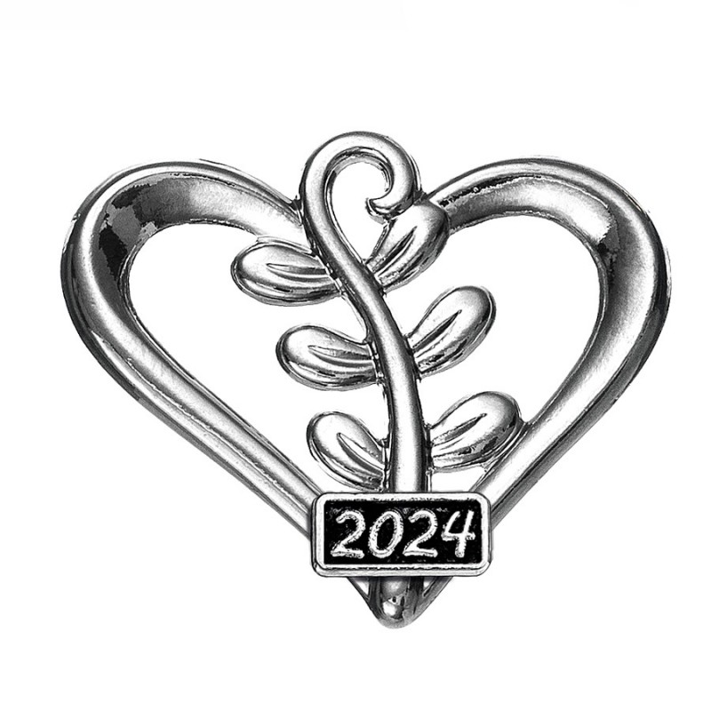 Μεταλλικό Διακοσμητικό Καρδιά (3.5x3εκ.) Μ2024/1470 Ασημί