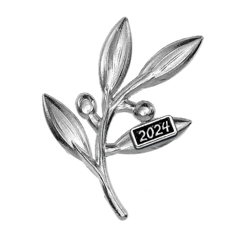 Μεταλλικό Διακοσμητικό Κλαδάκι (4x4.5εκ.) Μ2024/6557 Ασημί