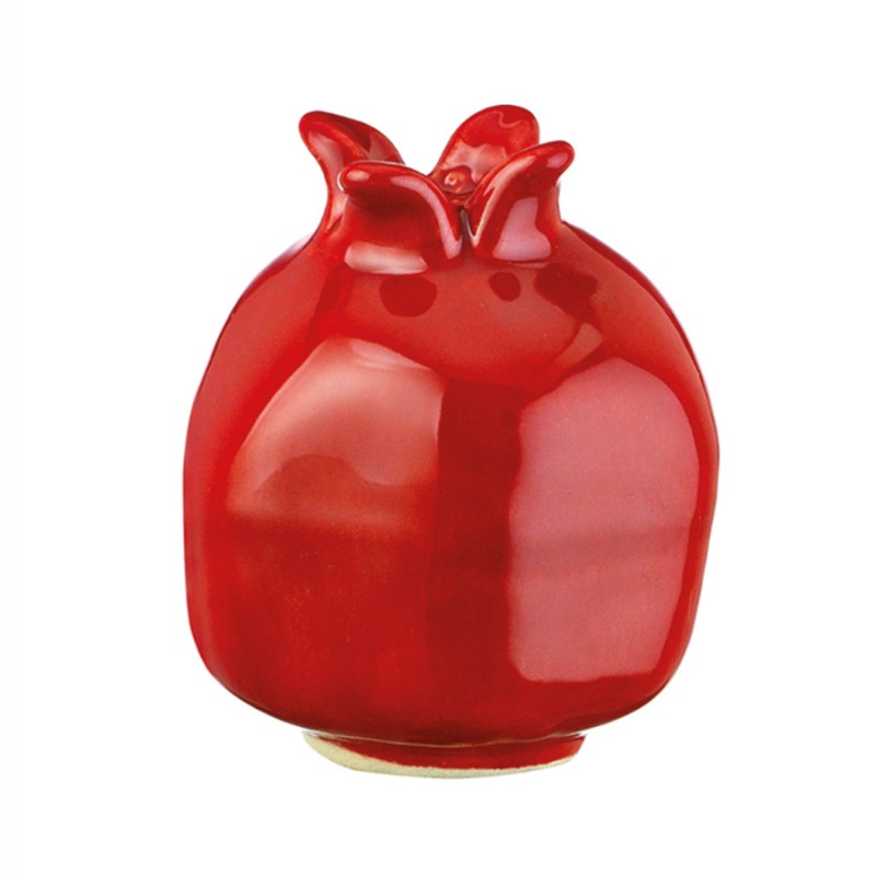 Κεραμικό Διακοσμητικό Κόκκινο Ρόδι (7x8.5εκ.) Μ3154-1 