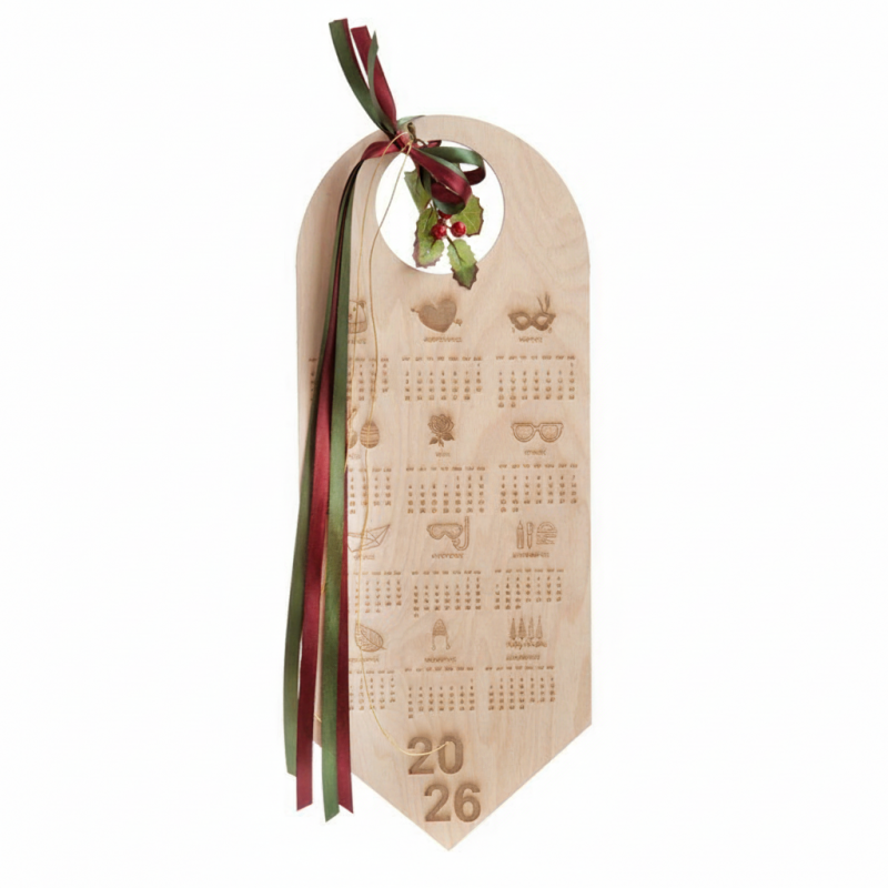 Κρεμαστό Ημερολόγιο Ξύλινο 2026 (43εκ.) 18920