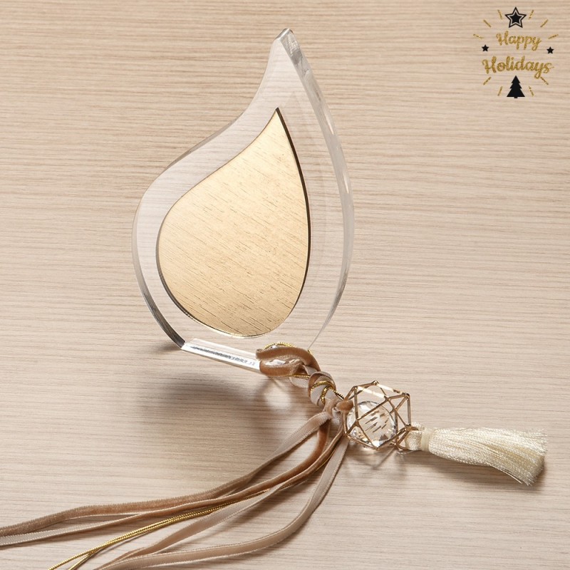 Χριστουγεννιάτικο Γούρι Σταγόνα Plexiglass Διάφανο (7x0,8x11,8εκ.) 16283