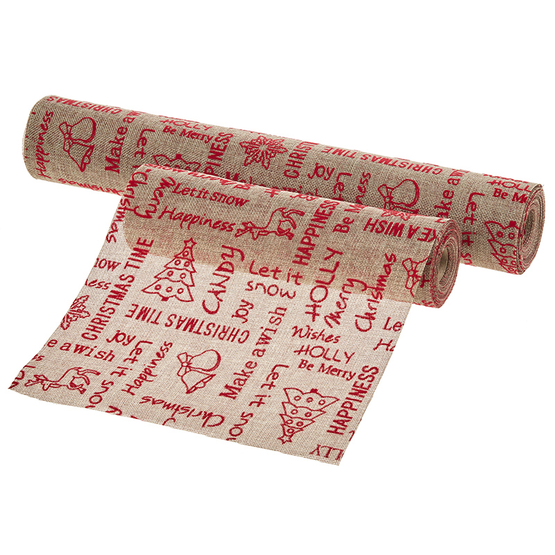 Χριστουγεννιάτικο Ρολό Λινάτσα (48εκ.x9,14μ.) 40813-62-1