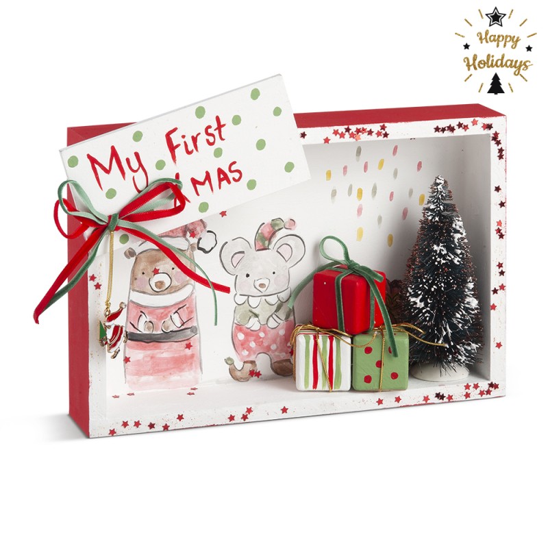 Χριστουγεννιάτικo Διακοσμητικό Καδράκι  (14x4x21εκ.) 13435