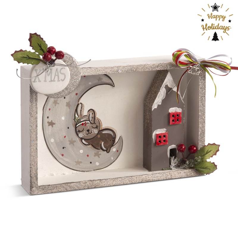 Χριστουγεννιάτικo Διακοσμητικό Καδράκι  (14x4x21εκ.) 13437