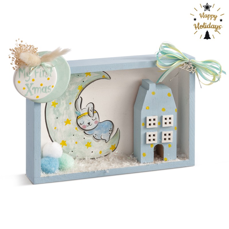 Χριστουγεννιάτικo Διακοσμητικό Καδράκι  (14x4x21εκ.) 13440