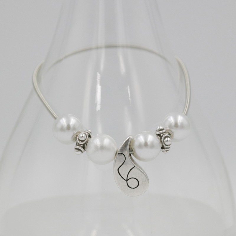 Χριστουγεννιάτικο Βραχιόλι - Γούρι / Elf-01C-Ασημί