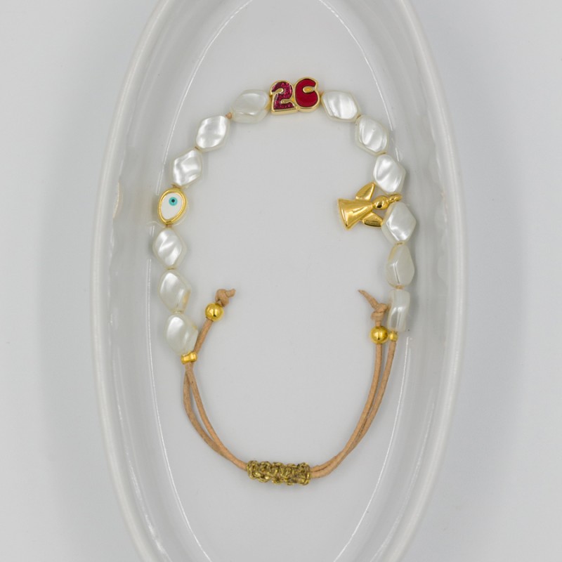 Χριστουγεννιάτικο Βραχιόλι - Γούρι / Elf-01A-Κόκκινo