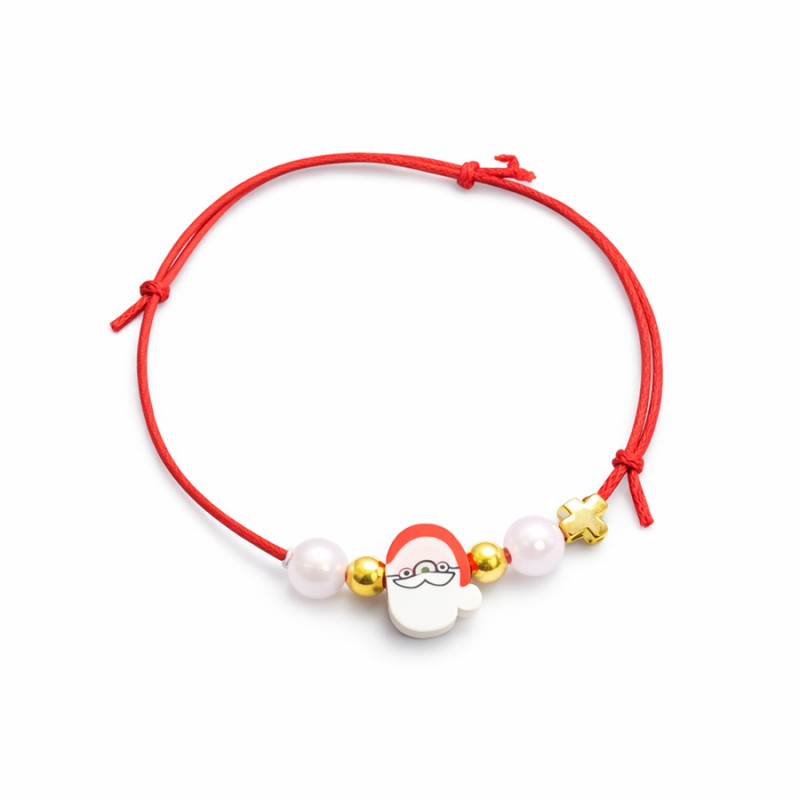 Χριστουγεννιάτικο Βραχιόλι - Γούρι Άγιος Βασίλης