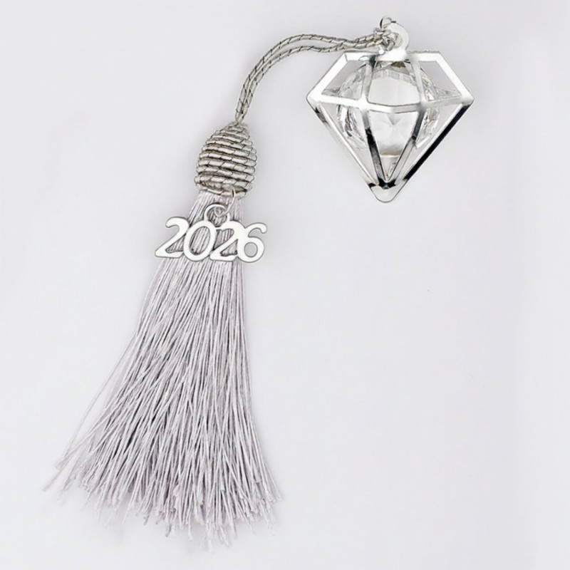 Χριστουγεννιάτικο Κρεμαστό Ασημί Γούρι 0331.25011-2