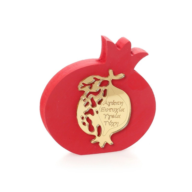 Χριστουγεννιάτικο Γούρι Ρόδι (10εκ.) 58-006-Κόκκινο