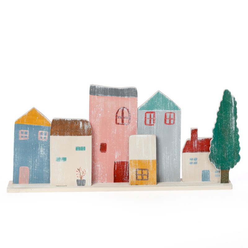 Ξύλινο Διακοσμητικό Σπιτάκια ΧΡΣ-225 |sale -50%