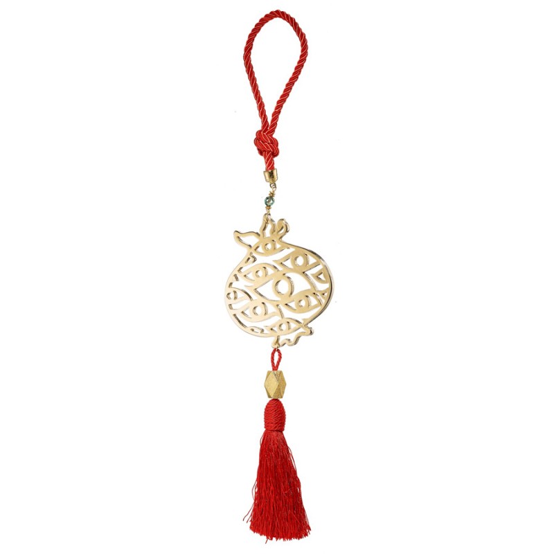 Γούρι Κρεμαστό Κόκκινο - Ρόδι GKR3116