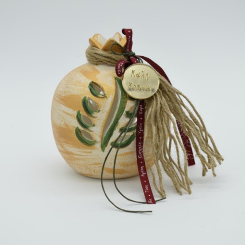 Κεραμικό Χριστουγεννιάτικο Επιτραπέζιο Γούρι (12x12εκ.) ΠΒΤ-314