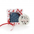 Χριστουγεννιάτικο Χάρτινο Τσαντάκι με 4 Κρεμαστά Στολίδια-Χιονόμπαλες ΧΡ-2345