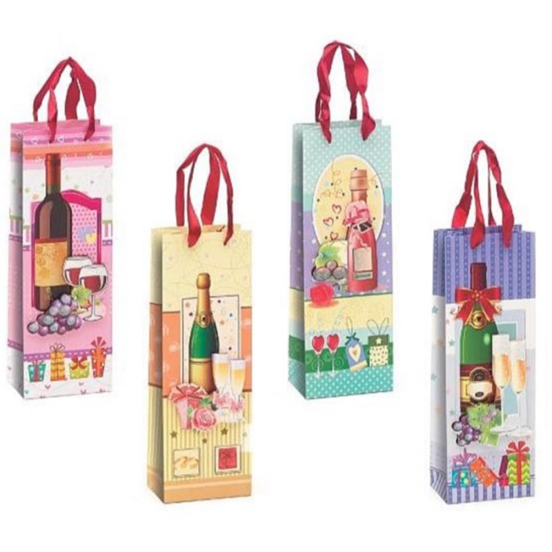 Τσάντα Χριστουγεννιάτικη 3D - Σετ 4 Σχεδίων (12,7x8,3x37εκ.) ΤΣ119 (12τμχ.)