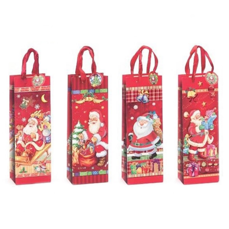 Τσάντα Χριστουγεννιάτικη 3D - Σετ 4 Σχεδίων (12,7x8,3x37εκ.) ΤΣ201Δ (12τμχ.)