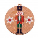 Χριστουγεννιάτικο Ξύλινο Διακοσμητικό Καρυοθραύστης Σετ 2τμχ. (8x8,5εκ.) Μ10572