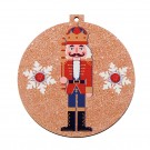 Χριστουγεννιάτικο Ξύλινο Διακοσμητικό Καρυοθραύστης Σετ 2τμχ. (8x8,5εκ.) Μ10572