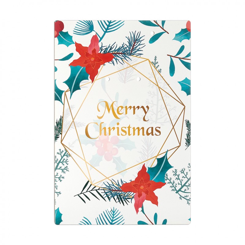 Χριστουγεννιάτικη Ξύλινη Πλακέτα Για Γούρια (22x30εκ.) Μ10622