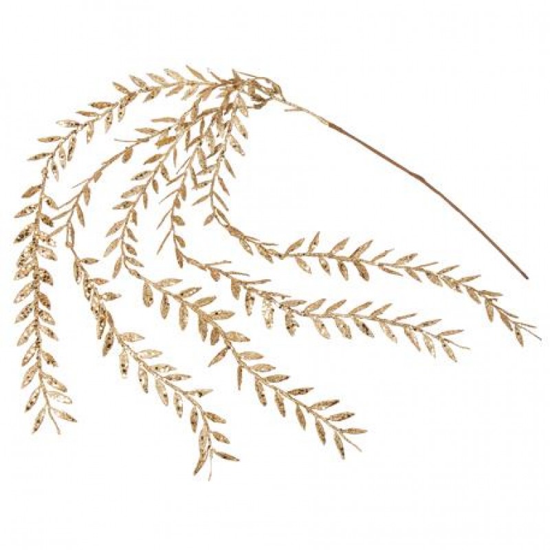 Χριστουγεννιάτικο Διακοσμητικό Φύλλωμα Με Γκλίτερ (90εκ.) 779691