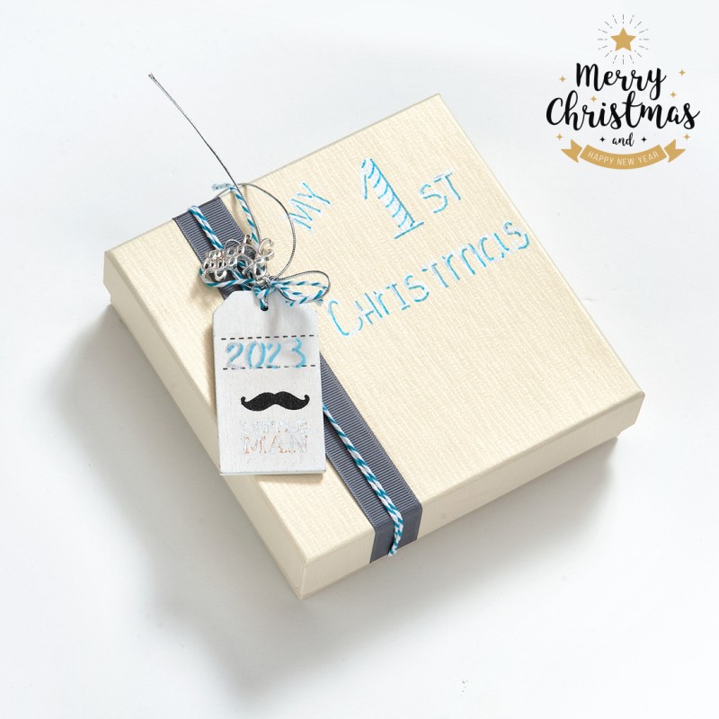 Χριστουγεννιάτικο Σετ Δώρου "My 1st Christmas" (15x15x4εκ.) 19389