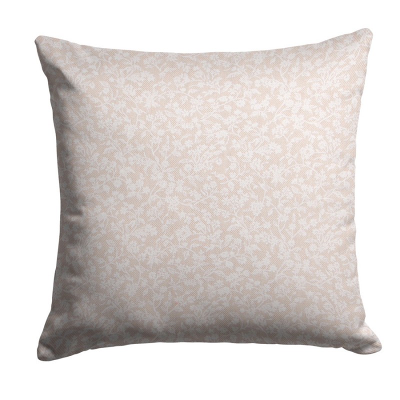 Διακοσμητικό Υφασμάτινο Μαξιλάρι - Λευκά Λουλούδια 104 (40x40εκ.)