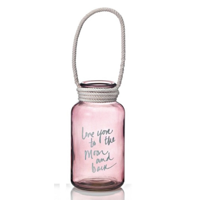 Γυάλινο Διακοσμητικό Μπουκαλάκι Για Ρεσώ Με Κορδόνι (10x20εκ.) 0152.18878