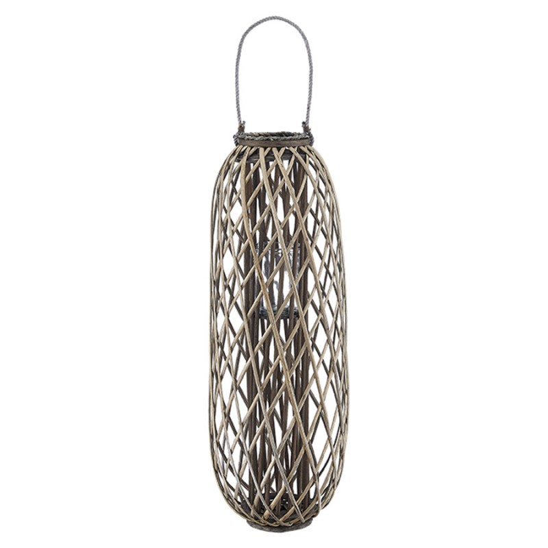 Ξύλινο Πλεκτό Διακοσμητικό Φανάρι (37x100cm) 0496.19065