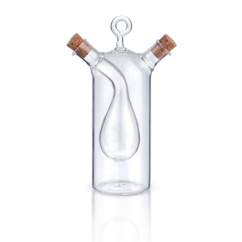 Γυάλινο Διακοσμητικό Μπουκάλι Διπλής Ανάμιξης 14Α598