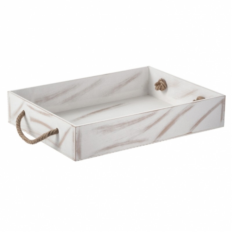 Καλάθι Για Μπομπονιέρες Ξύλινο Αντικέ Εκρού ΚΜ100-01