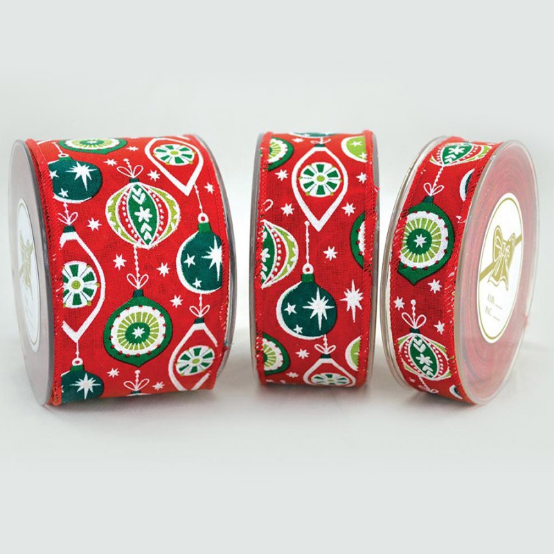 Κορδέλα Πολυεστερική Christmas Balls (2,3εκ. x 9μ.) Τ941/2