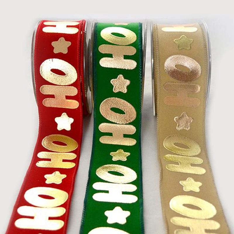 Κορδέλα Χριστουγεννιάτικη Βελούδινη Ηο Ηο(14εκ.x 9μ.) Τ701342/14