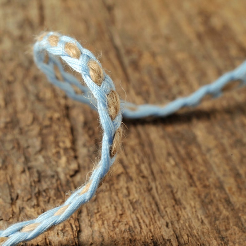 Κορδόνι Πλεκτό Δίχρωμο Φυσική Βάση 0,4εκ. (25μέτρα) 54723