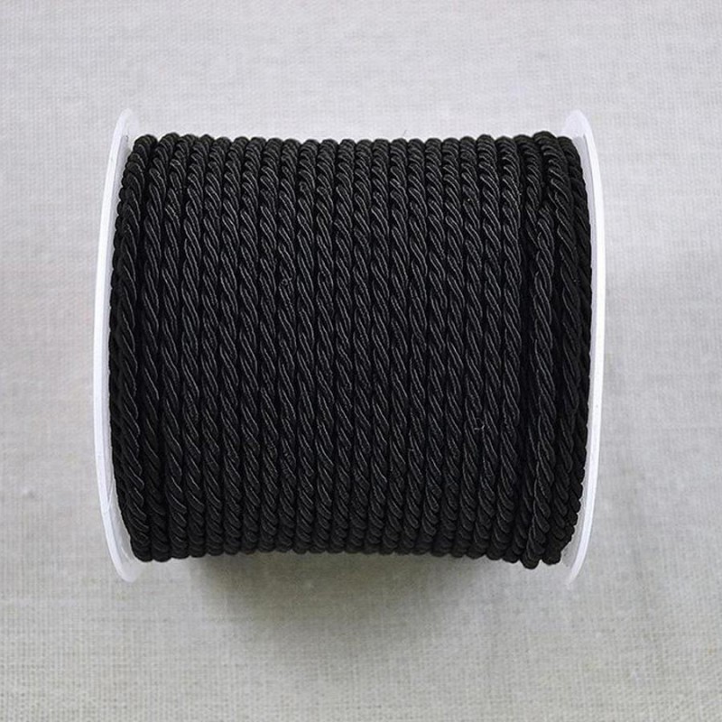 Κορδόνι Rayon 0,3εκ. (50μέτρα) Τ1414 Μαύρο