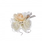 Ανθοσύνθεση Από Τριαντάφυλλα Μπεζ-Εκρού (2τμχ) 0324.20150