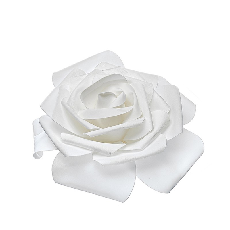 Τριαντάφυλλο Κεφάλι Από Αφρό  Λευκό  40εκ. (1τμχ) 0324.20740