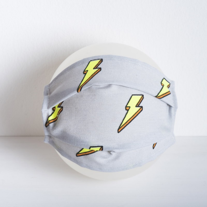 Υφασμάτινη Βαμβακερή Μάσκα Ενηλίκων - Κεραυνός 011