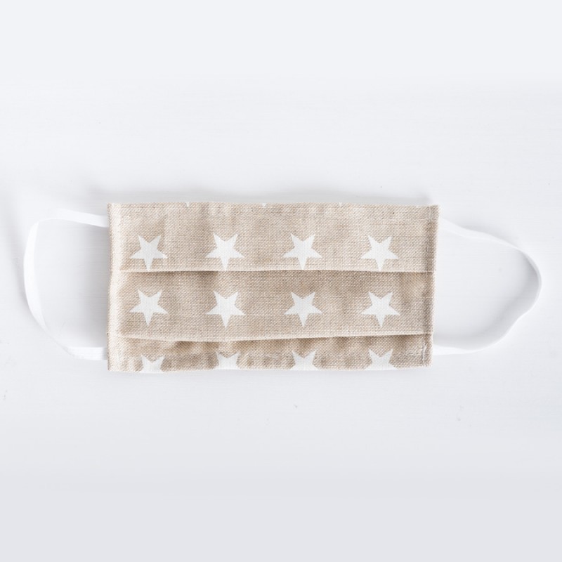 Υφασμάτινη Βαμβακερή Μάσκα Ενηλίκων - Αστέρια 203