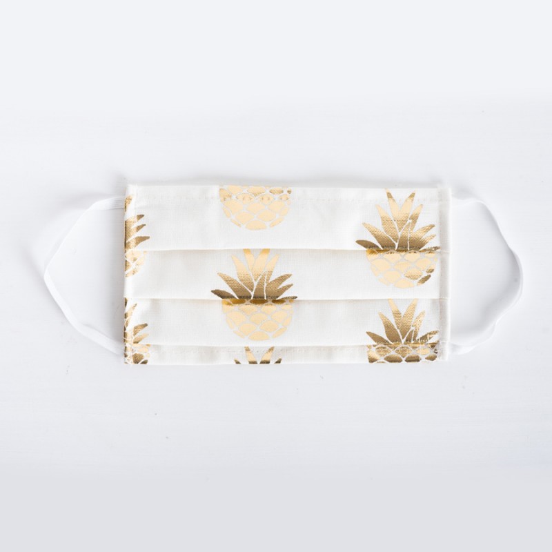Υφασμάτινη Βαμβακερή Μάσκα Ενηλίκων - Ανανάς 452
